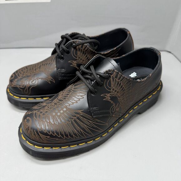 Dr Martens 1461 Phoenix Vintage Smooth Leather Black Brown Men Sz 5 Women Sz 6 main image 7